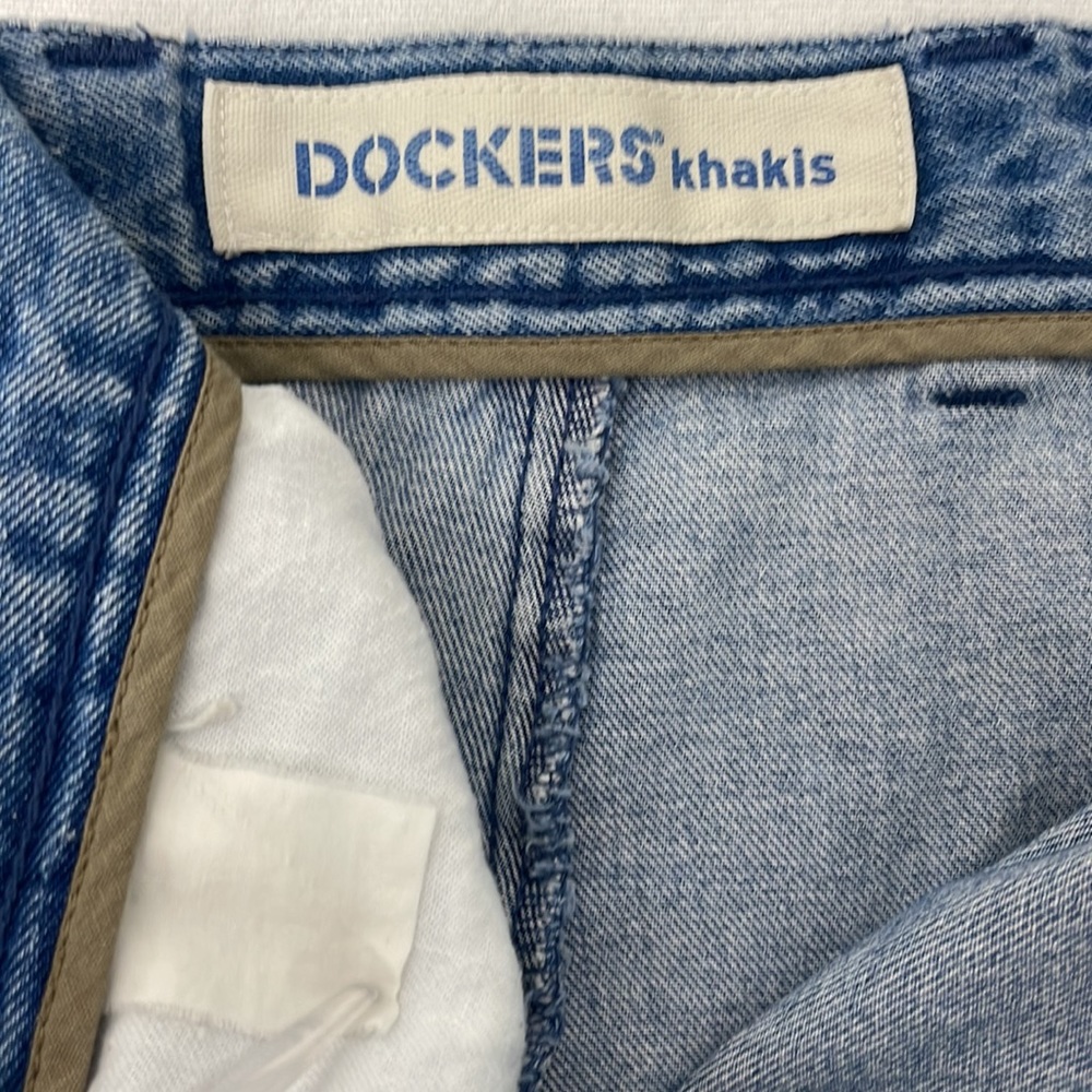 VTG Mens Dockers Shorts Big Tall Khakis 44 Denim Jean shorts Y2K 80s - Picture 4 of 9